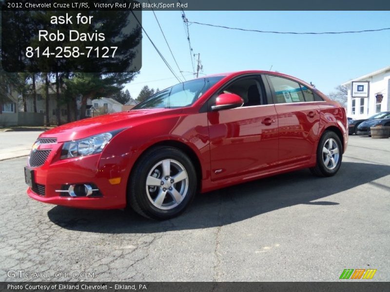 Victory Red / Jet Black/Sport Red 2012 Chevrolet Cruze LT/RS