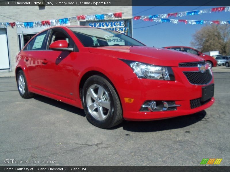 Victory Red / Jet Black/Sport Red 2012 Chevrolet Cruze LT/RS