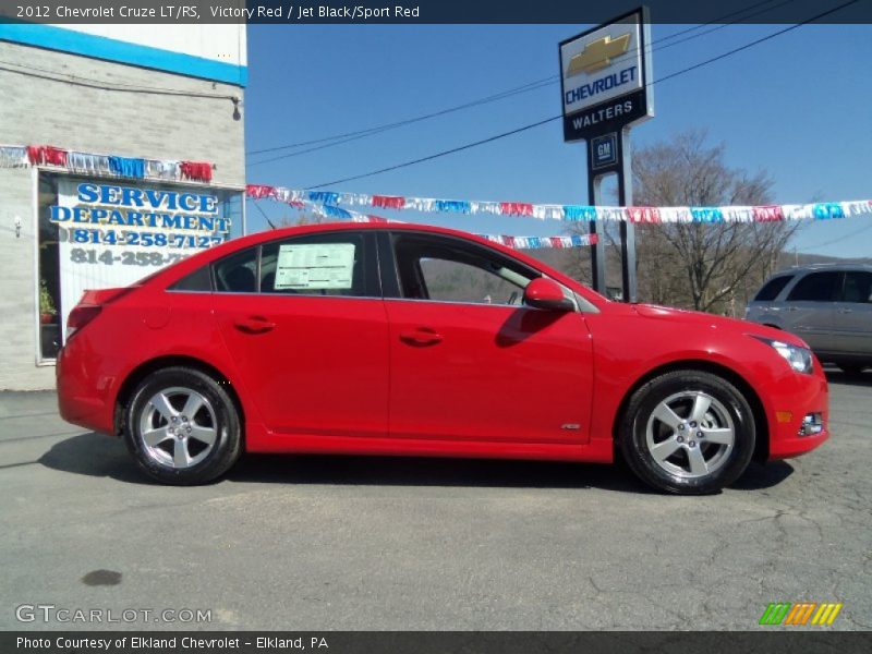 Victory Red / Jet Black/Sport Red 2012 Chevrolet Cruze LT/RS