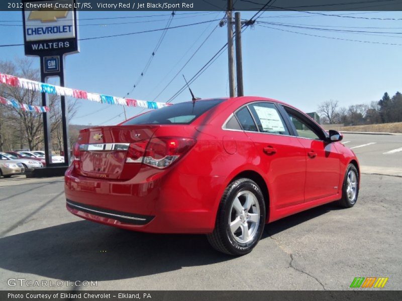 Victory Red / Jet Black/Sport Red 2012 Chevrolet Cruze LT/RS