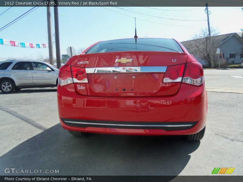 Victory Red / Jet Black/Sport Red 2012 Chevrolet Cruze LT/RS
