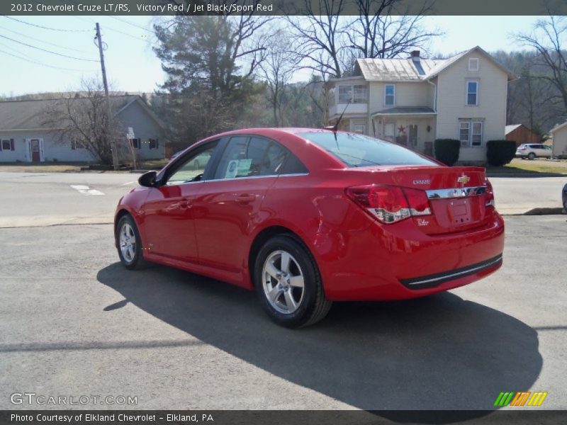 Victory Red / Jet Black/Sport Red 2012 Chevrolet Cruze LT/RS