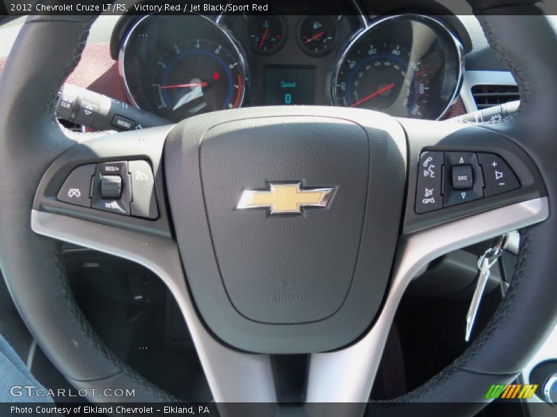 Victory Red / Jet Black/Sport Red 2012 Chevrolet Cruze LT/RS