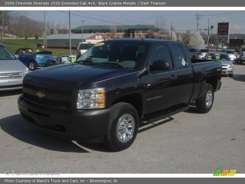 Black Granite Metallic / Dark Titanium 2009 Chevrolet Silverado 1500 Extended Cab 4x4