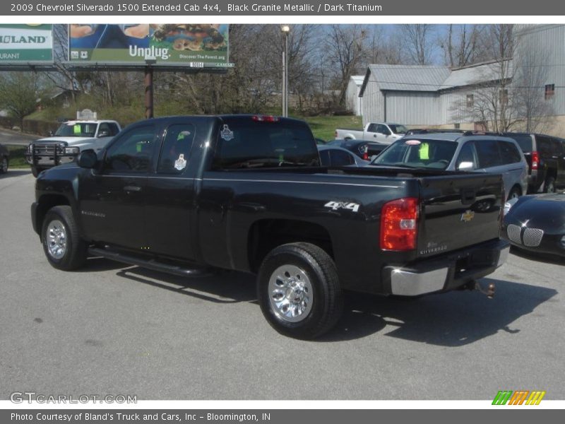 Black Granite Metallic / Dark Titanium 2009 Chevrolet Silverado 1500 Extended Cab 4x4