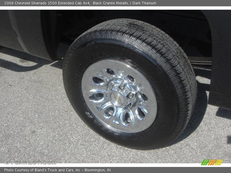 Black Granite Metallic / Dark Titanium 2009 Chevrolet Silverado 1500 Extended Cab 4x4