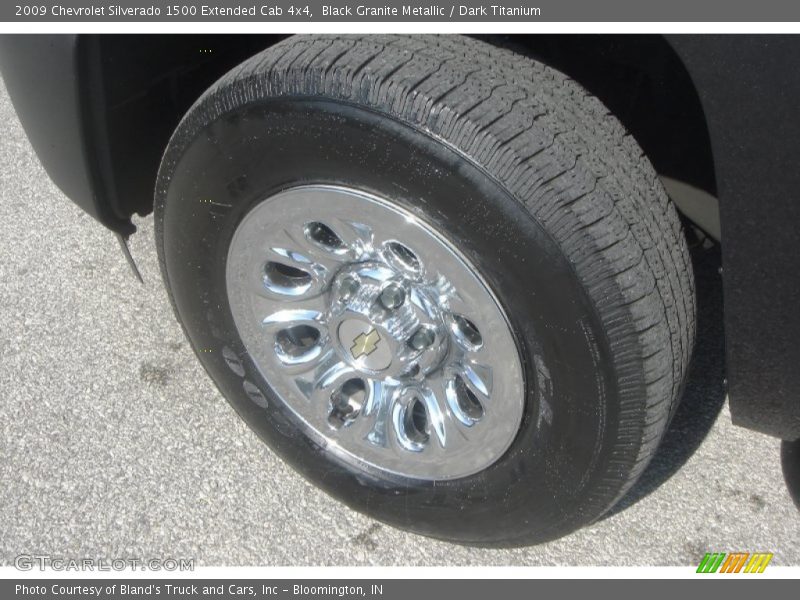 Black Granite Metallic / Dark Titanium 2009 Chevrolet Silverado 1500 Extended Cab 4x4