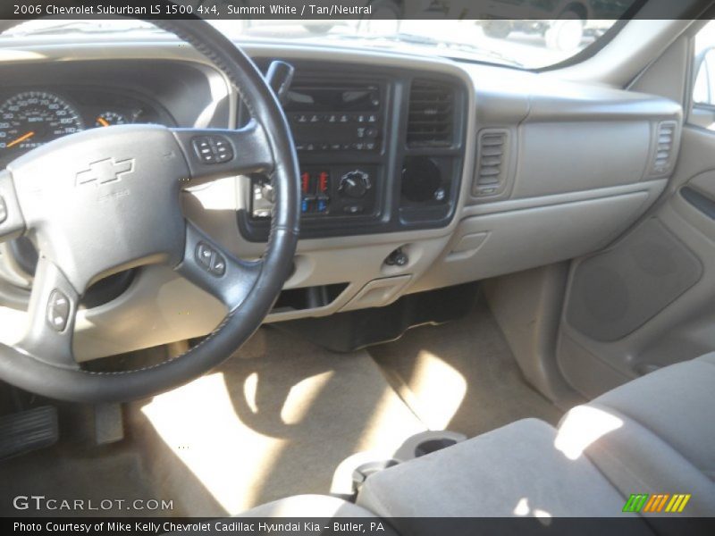 Summit White / Tan/Neutral 2006 Chevrolet Suburban LS 1500 4x4