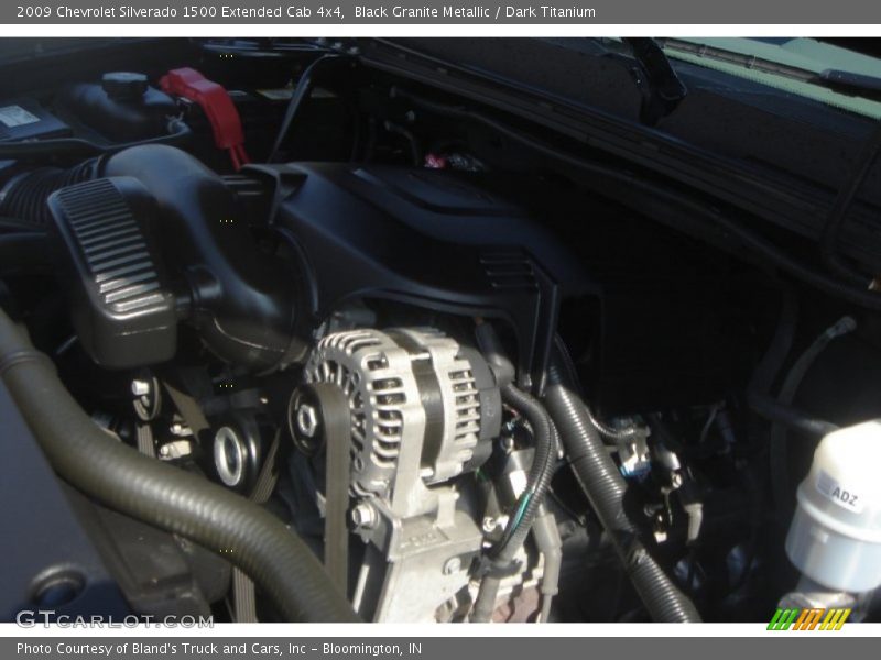 Black Granite Metallic / Dark Titanium 2009 Chevrolet Silverado 1500 Extended Cab 4x4