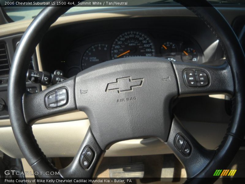 Summit White / Tan/Neutral 2006 Chevrolet Suburban LS 1500 4x4