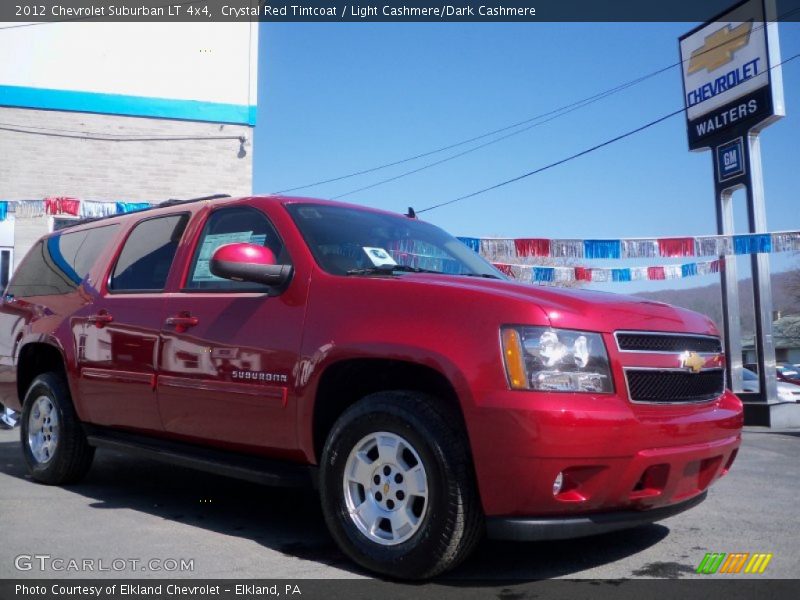 Crystal Red Tintcoat / Light Cashmere/Dark Cashmere 2012 Chevrolet Suburban LT 4x4