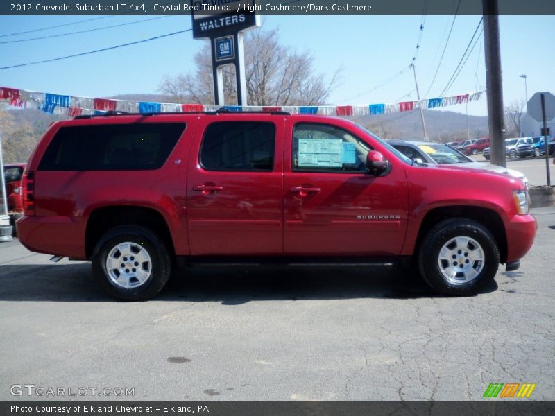 Crystal Red Tintcoat / Light Cashmere/Dark Cashmere 2012 Chevrolet Suburban LT 4x4