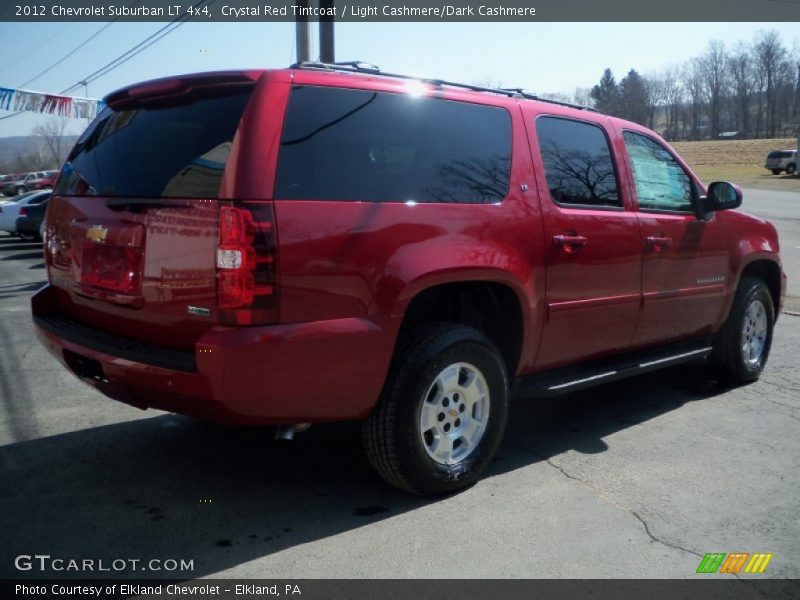 Crystal Red Tintcoat / Light Cashmere/Dark Cashmere 2012 Chevrolet Suburban LT 4x4