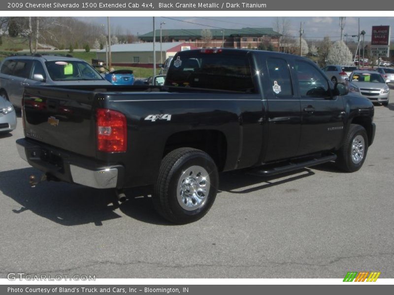 Black Granite Metallic / Dark Titanium 2009 Chevrolet Silverado 1500 Extended Cab 4x4