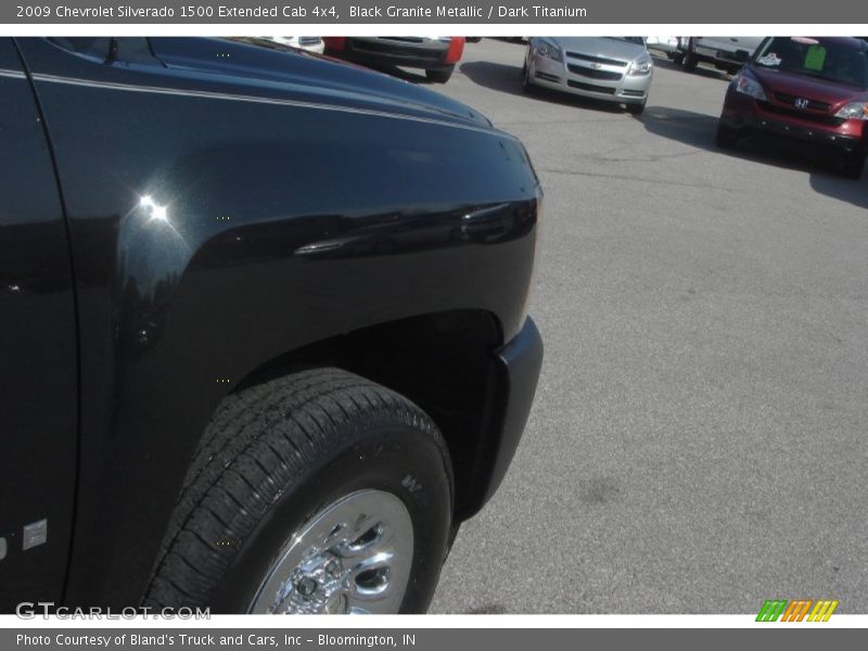 Black Granite Metallic / Dark Titanium 2009 Chevrolet Silverado 1500 Extended Cab 4x4