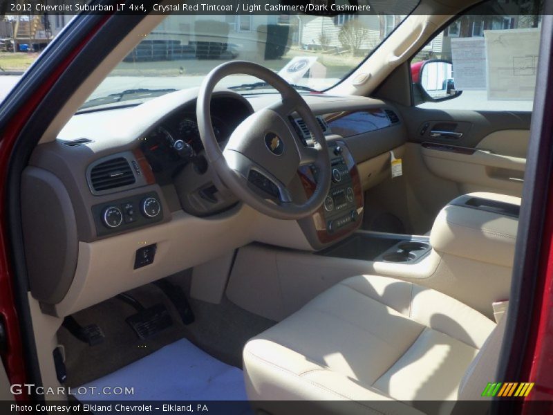 Crystal Red Tintcoat / Light Cashmere/Dark Cashmere 2012 Chevrolet Suburban LT 4x4