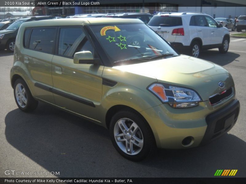 Alien Green / Black Soul Logo Cloth 2010 Kia Soul +