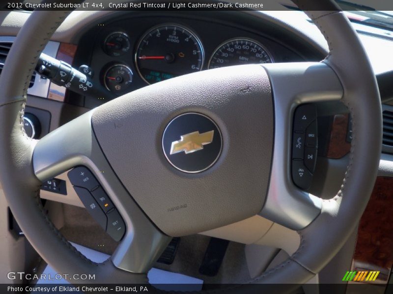 Crystal Red Tintcoat / Light Cashmere/Dark Cashmere 2012 Chevrolet Suburban LT 4x4