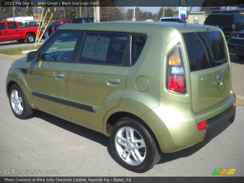 Alien Green / Black Soul Logo Cloth 2010 Kia Soul +