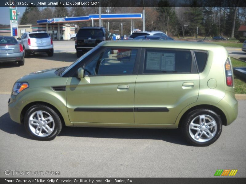 Alien Green / Black Soul Logo Cloth 2010 Kia Soul +