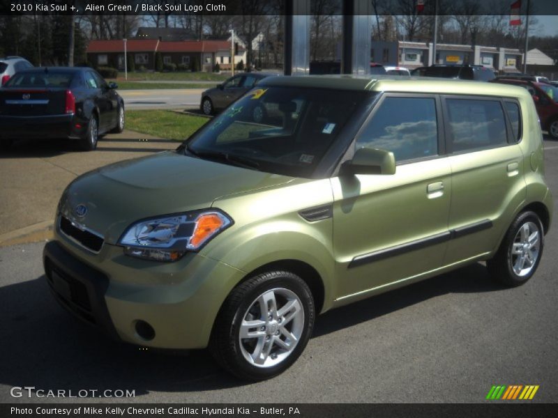 Alien Green / Black Soul Logo Cloth 2010 Kia Soul +