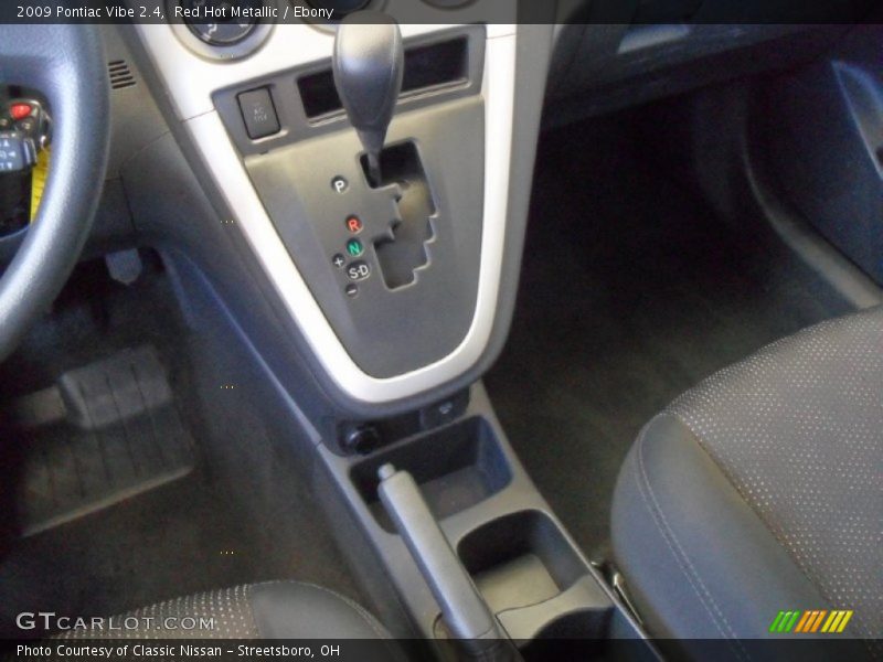 Red Hot Metallic / Ebony 2009 Pontiac Vibe 2.4