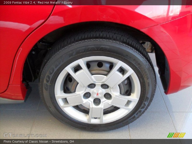 Red Hot Metallic / Ebony 2009 Pontiac Vibe 2.4