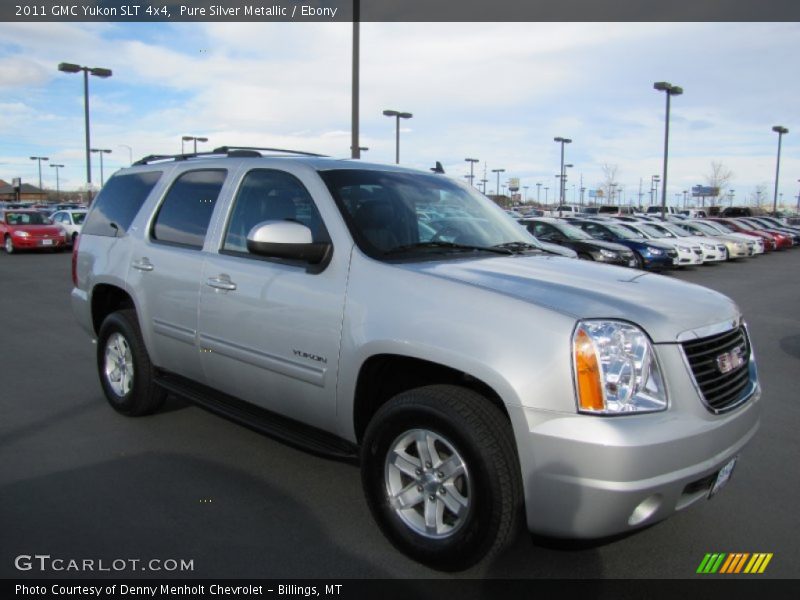 Pure Silver Metallic / Ebony 2011 GMC Yukon SLT 4x4