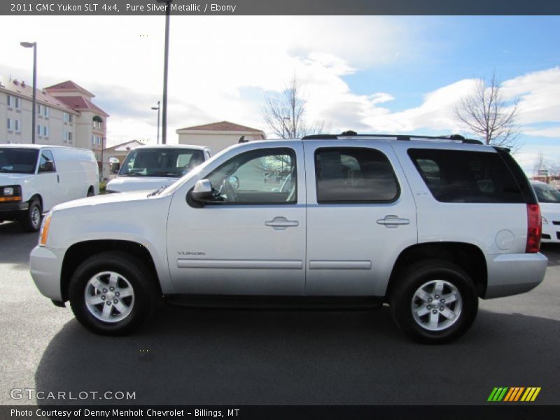 Pure Silver Metallic / Ebony 2011 GMC Yukon SLT 4x4
