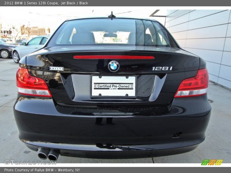 Jet Black / Black 2012 BMW 1 Series 128i Coupe
