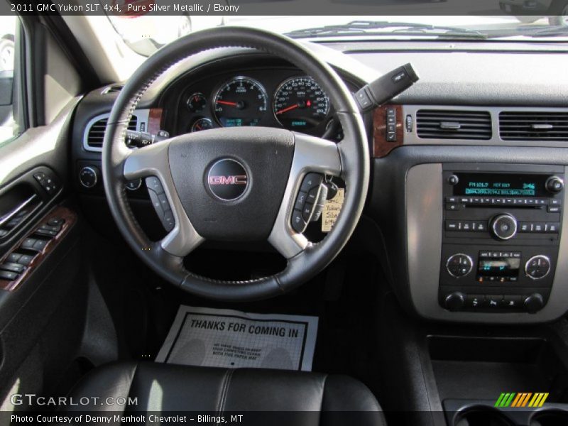 Pure Silver Metallic / Ebony 2011 GMC Yukon SLT 4x4