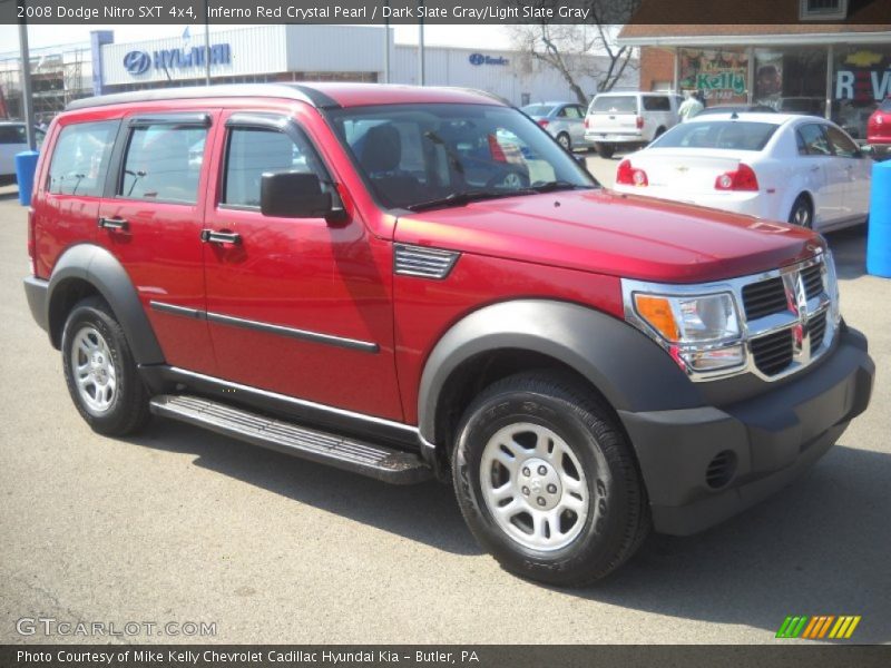 Inferno Red Crystal Pearl / Dark Slate Gray/Light Slate Gray 2008 Dodge Nitro SXT 4x4