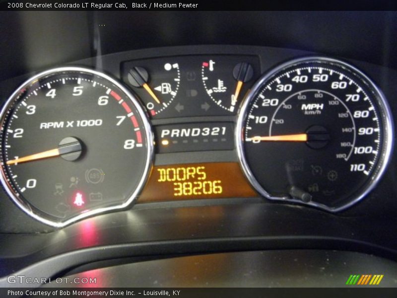 Black / Medium Pewter 2008 Chevrolet Colorado LT Regular Cab