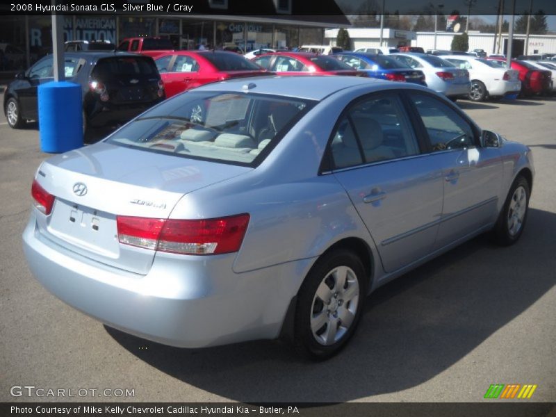 Silver Blue / Gray 2008 Hyundai Sonata GLS