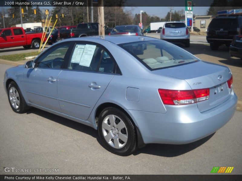 Silver Blue / Gray 2008 Hyundai Sonata GLS