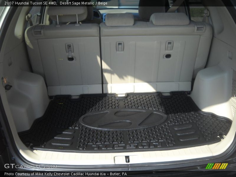 Desert Sage Metallic / Beige 2007 Hyundai Tucson SE 4WD