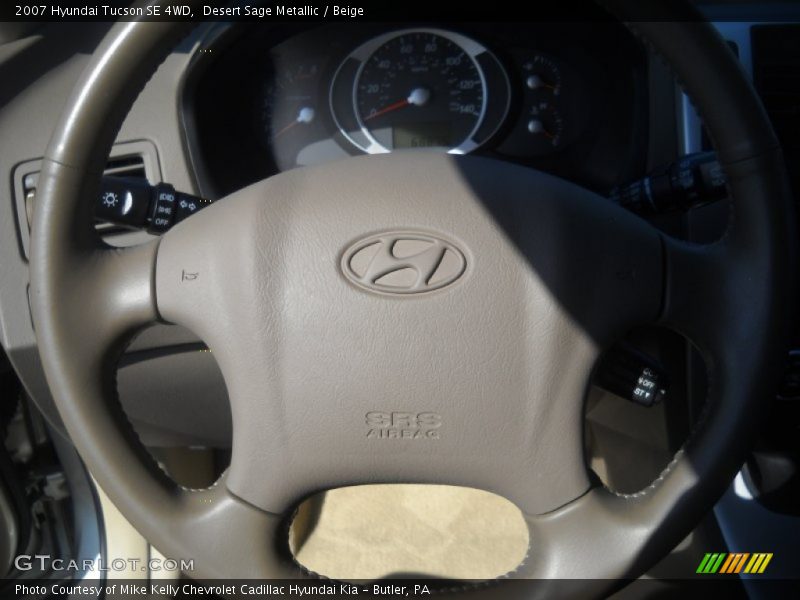 Desert Sage Metallic / Beige 2007 Hyundai Tucson SE 4WD