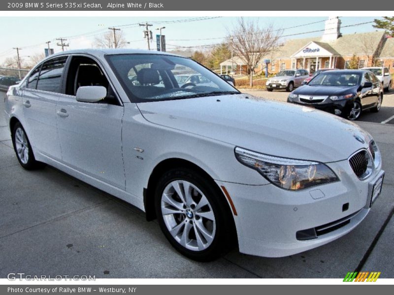 Alpine White / Black 2009 BMW 5 Series 535xi Sedan