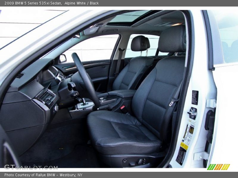 Alpine White / Black 2009 BMW 5 Series 535xi Sedan