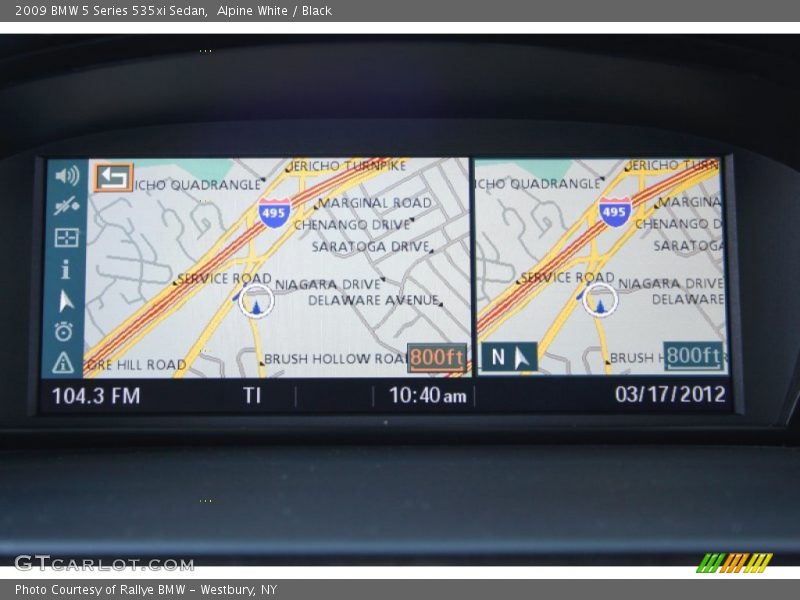 Alpine White / Black 2009 BMW 5 Series 535xi Sedan