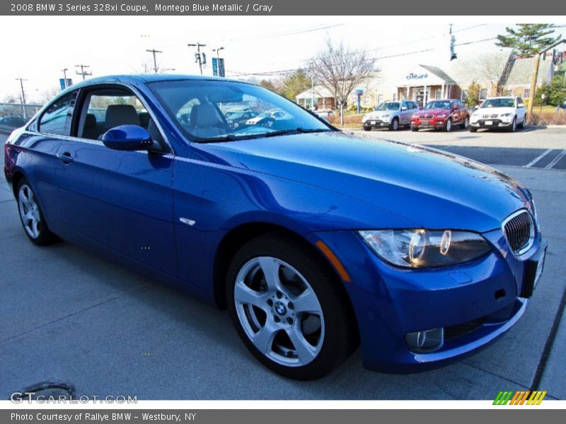 Montego Blue Metallic / Gray 2008 BMW 3 Series 328xi Coupe