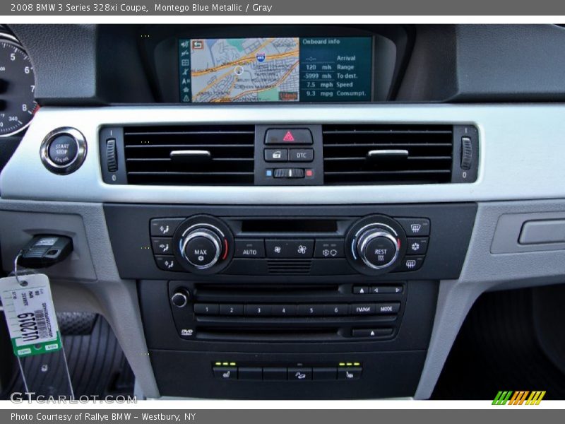 Montego Blue Metallic / Gray 2008 BMW 3 Series 328xi Coupe