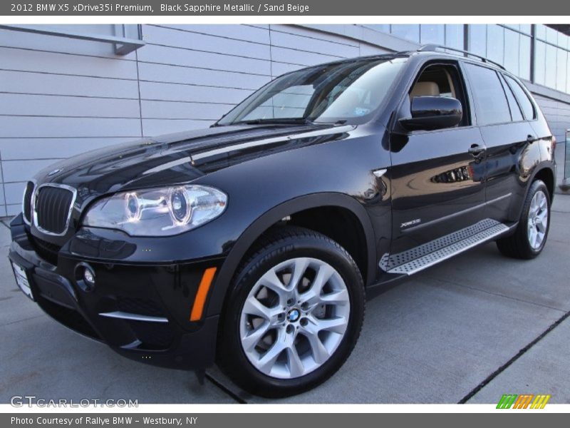 Black Sapphire Metallic / Sand Beige 2012 BMW X5 xDrive35i Premium