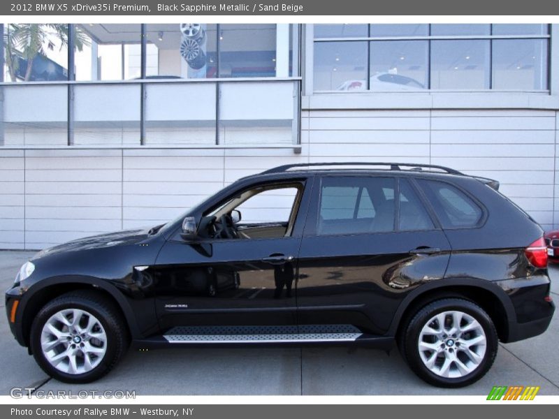 Black Sapphire Metallic / Sand Beige 2012 BMW X5 xDrive35i Premium