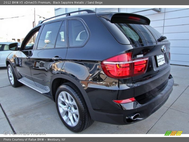 Black Sapphire Metallic / Sand Beige 2012 BMW X5 xDrive35i Premium