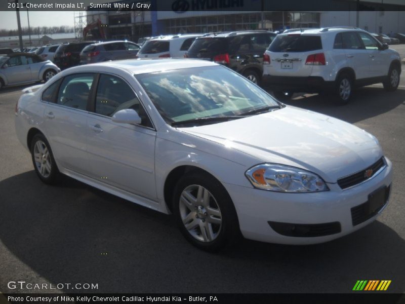 Summit White / Gray 2011 Chevrolet Impala LT