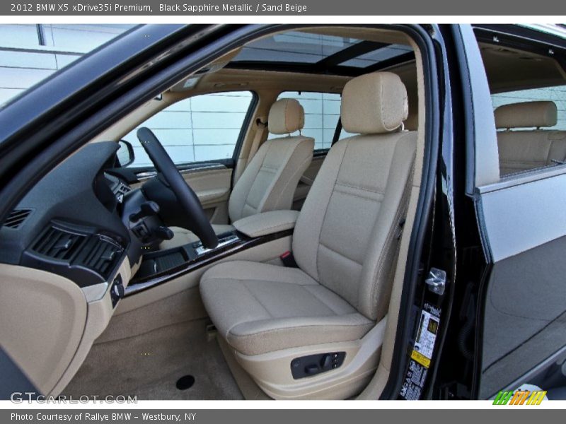Black Sapphire Metallic / Sand Beige 2012 BMW X5 xDrive35i Premium