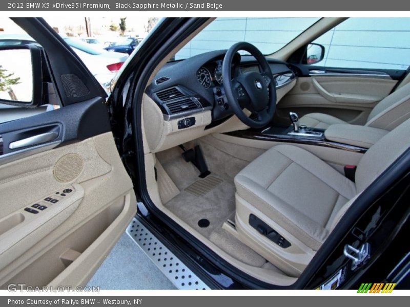 Black Sapphire Metallic / Sand Beige 2012 BMW X5 xDrive35i Premium