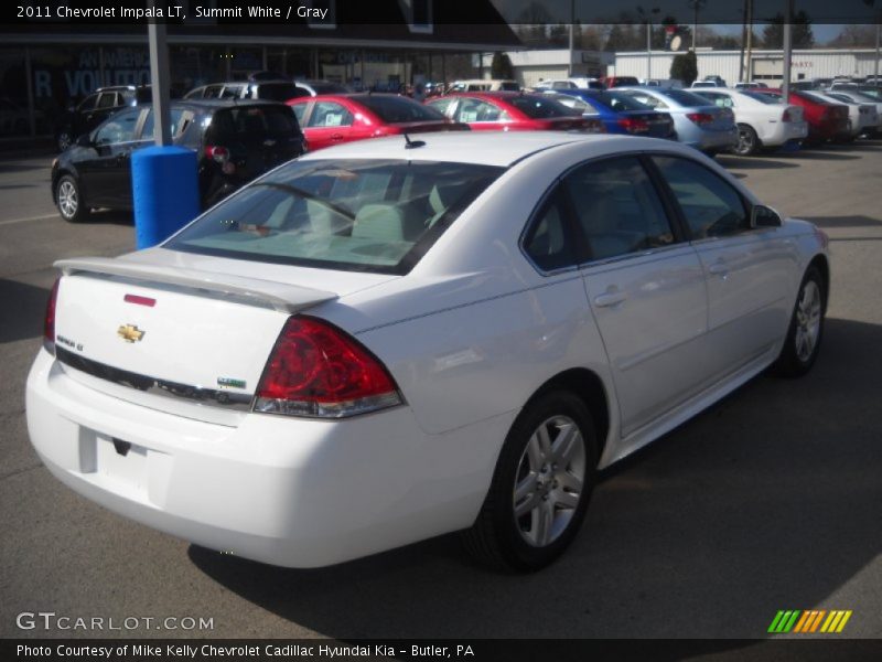 Summit White / Gray 2011 Chevrolet Impala LT