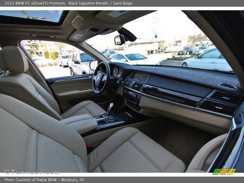 Black Sapphire Metallic / Sand Beige 2012 BMW X5 xDrive35i Premium
